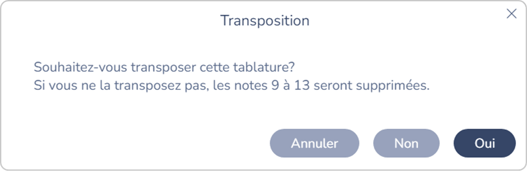 Message de transposition